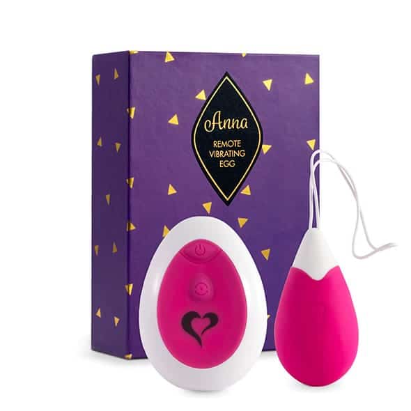 FeelzToys - Anna Vibrating Egg Remote Deep Pink